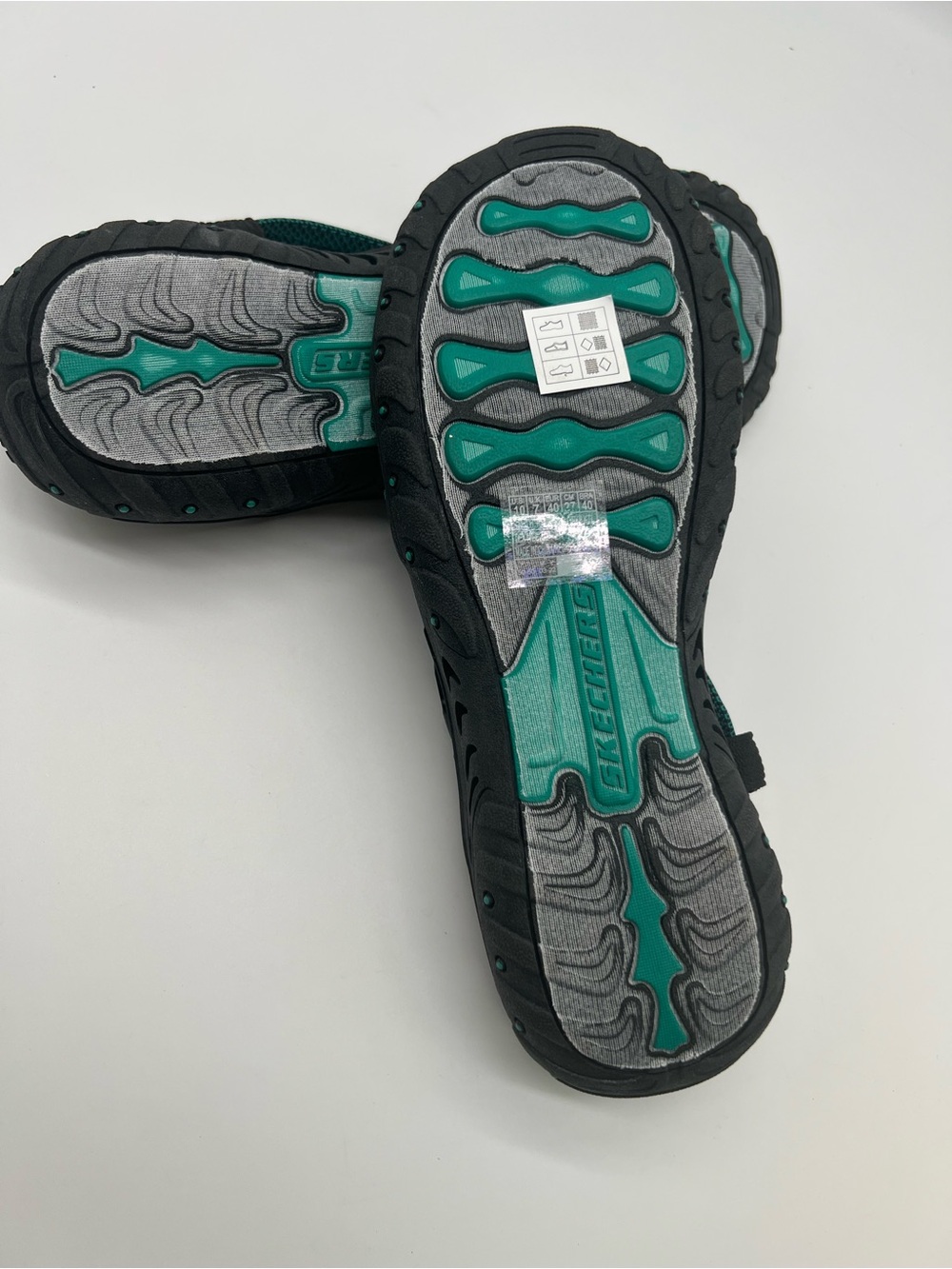 Skechers Black & Teal Strappy Sport Sandals - Picture 6 of 6